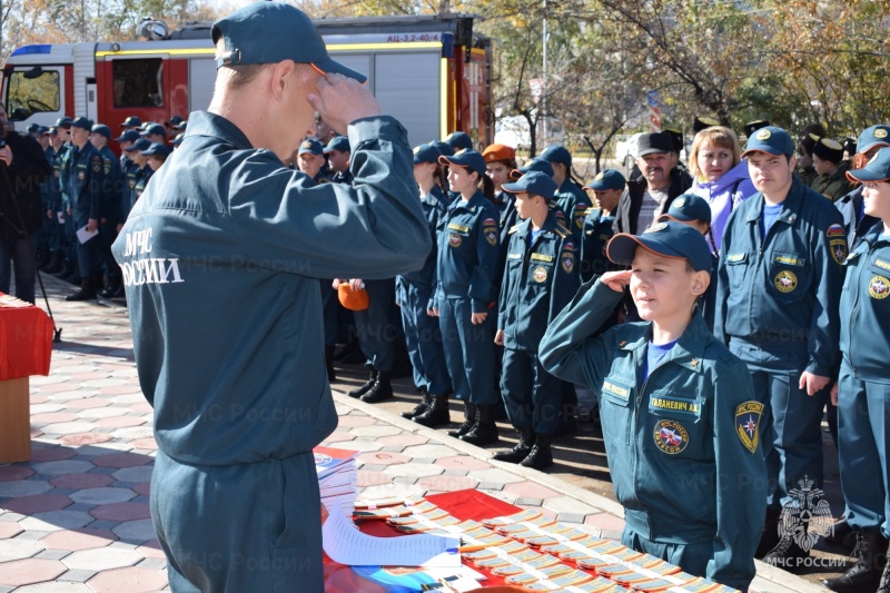 93 schoolchildren were accepted into the ranks of the cadet movement of the Transbaikal Territory